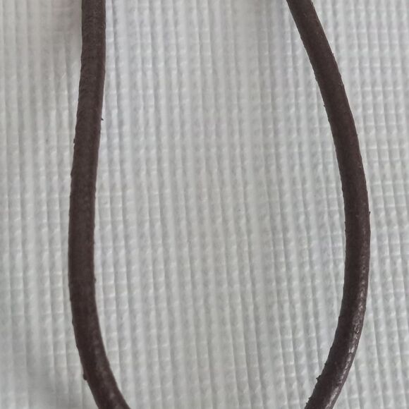 Gold Toned Plated 925 Round Peace Engraved Pendant Lightweight Fashion Necklace - Picture 6 of 10